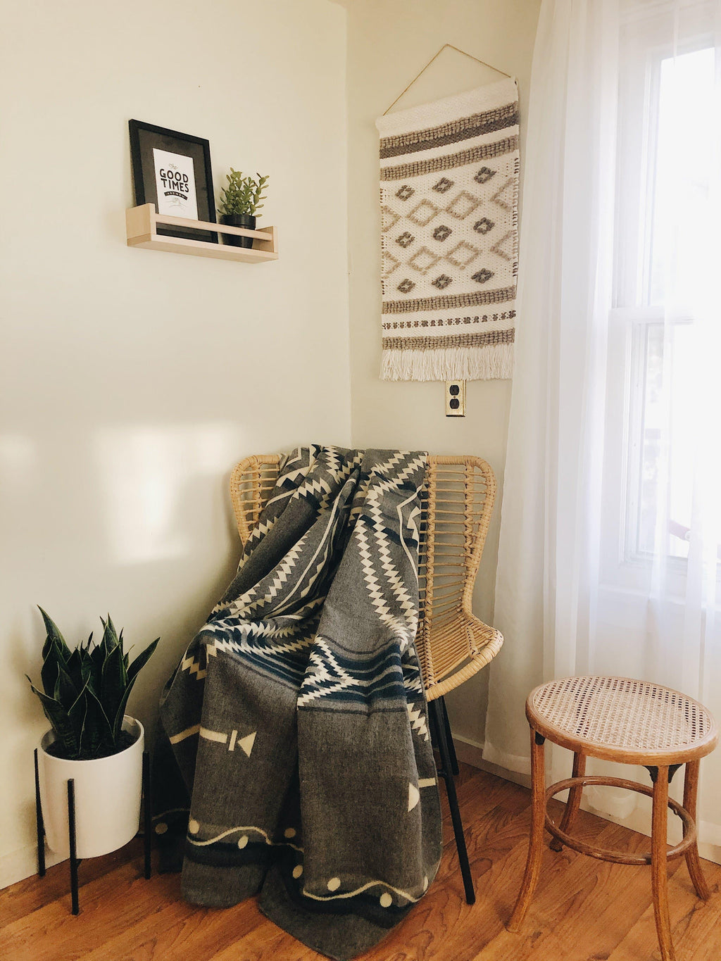 Achuar Blanket - Ash Grey, Recycled Acrylic