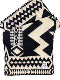 Awa Blanket - Black / Natural Recycled Acrylic