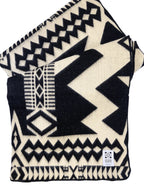 Awa Blanket - Black / Natural Recycled Acrylic