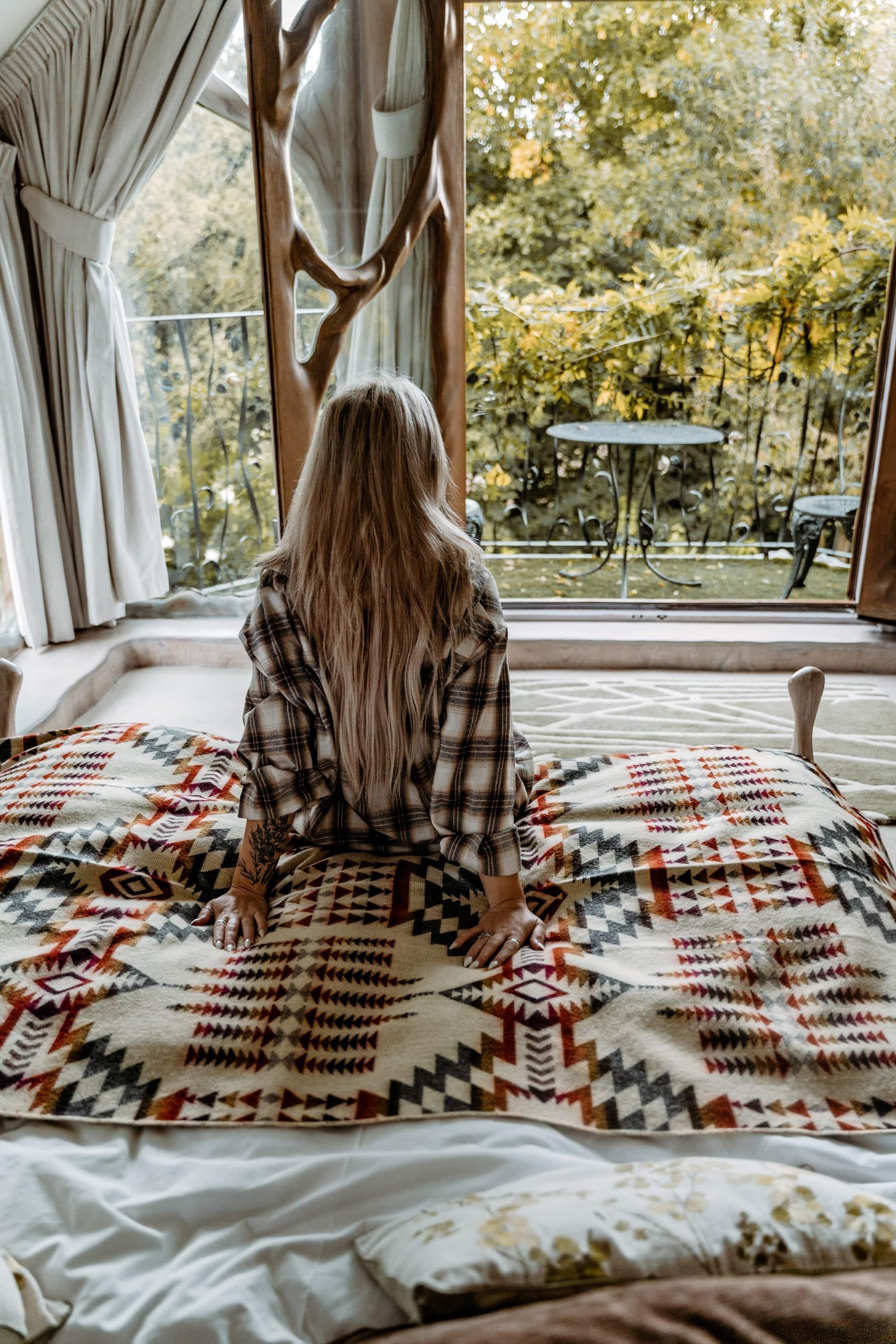 Secoya Blanket by Beyond Borders Collective - Campfire Ash