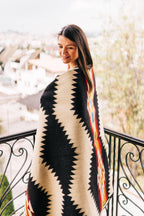 Tsachila Blanket - Black with Autumn Accents