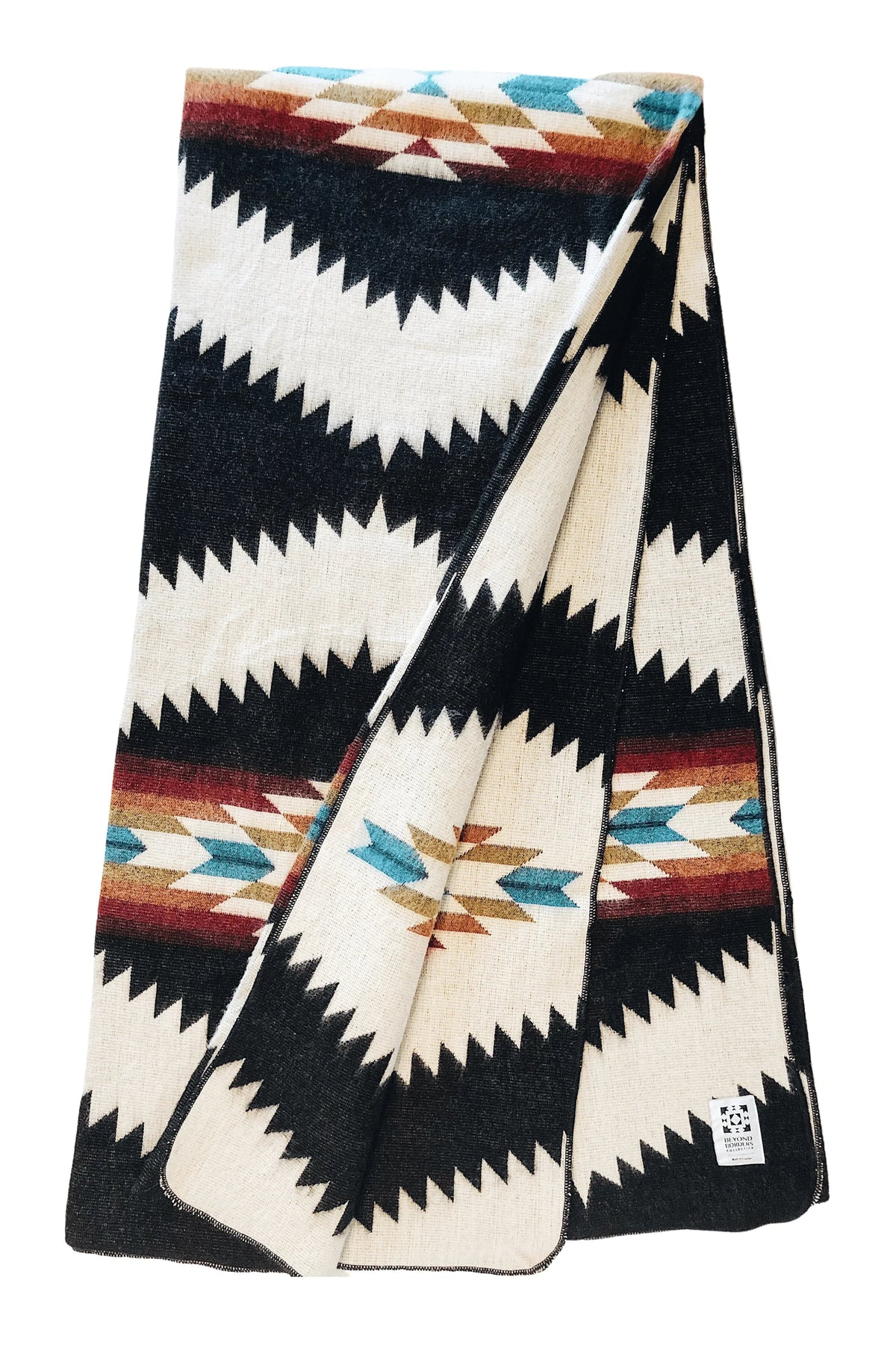 Tsachila Blanket - Black with Autumn Accents