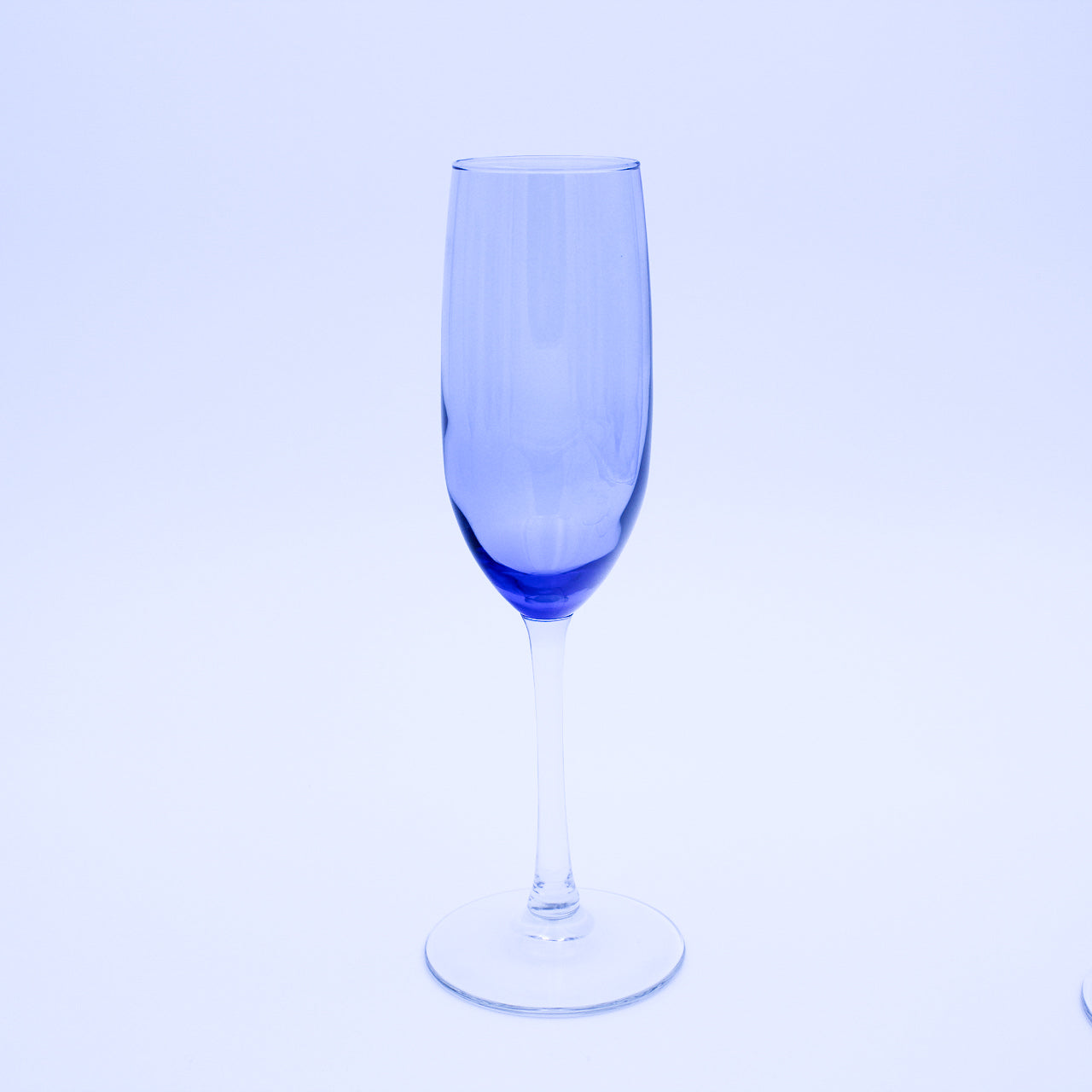 Libbey Vina Blue Champagne Flutes — Set of 12