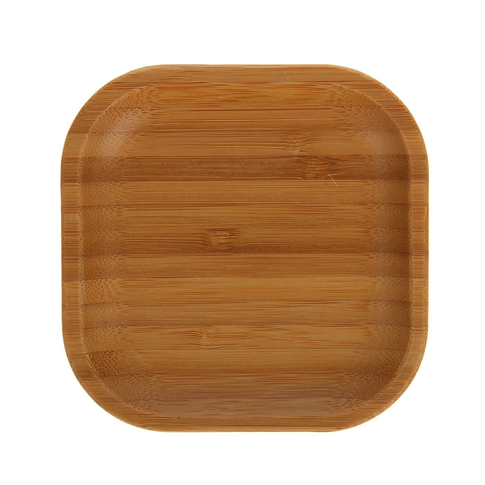 Bamboo Square Plate Set — 4 inch (Set of 12)