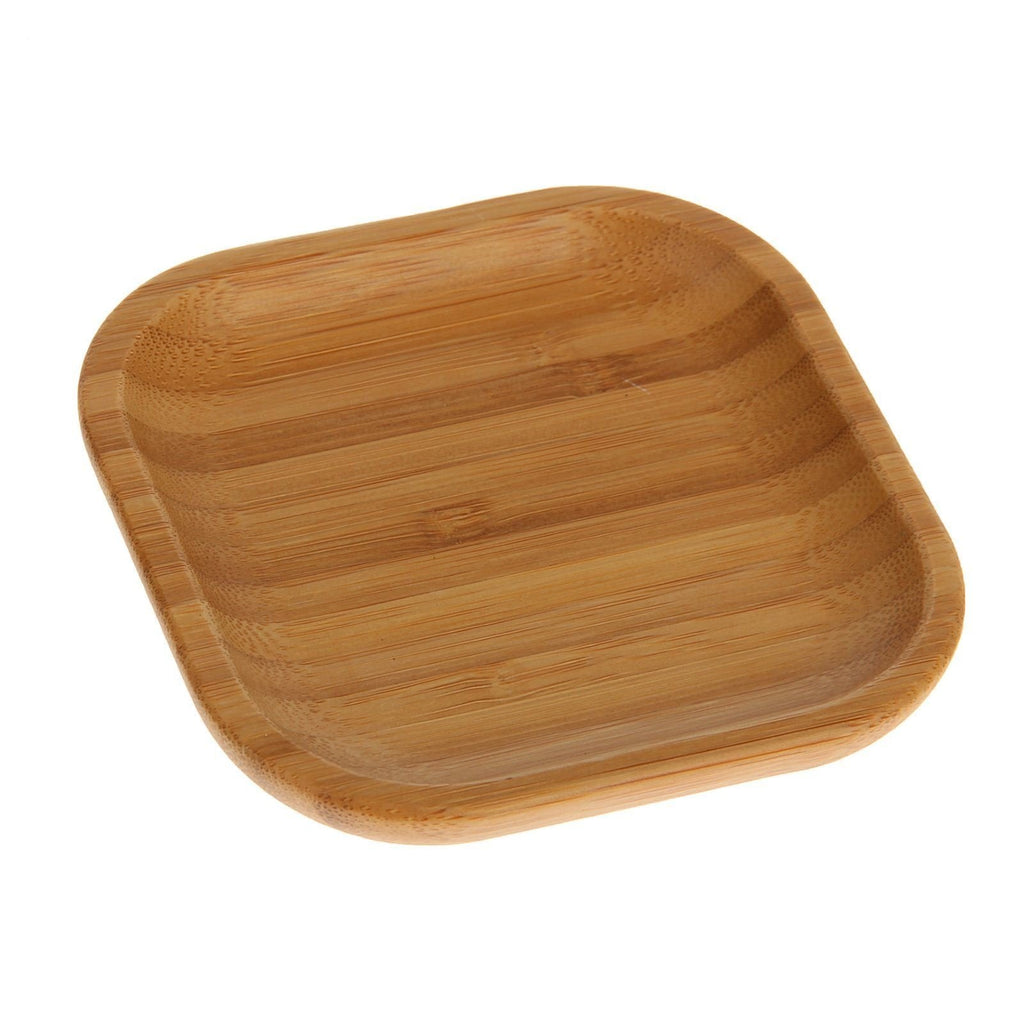 Bamboo Square Plate Set — 4 inch (Set of 12)