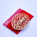 Vintage Intricate Circular Design Gold Tone Brooch – Elegant Retro Jewelry