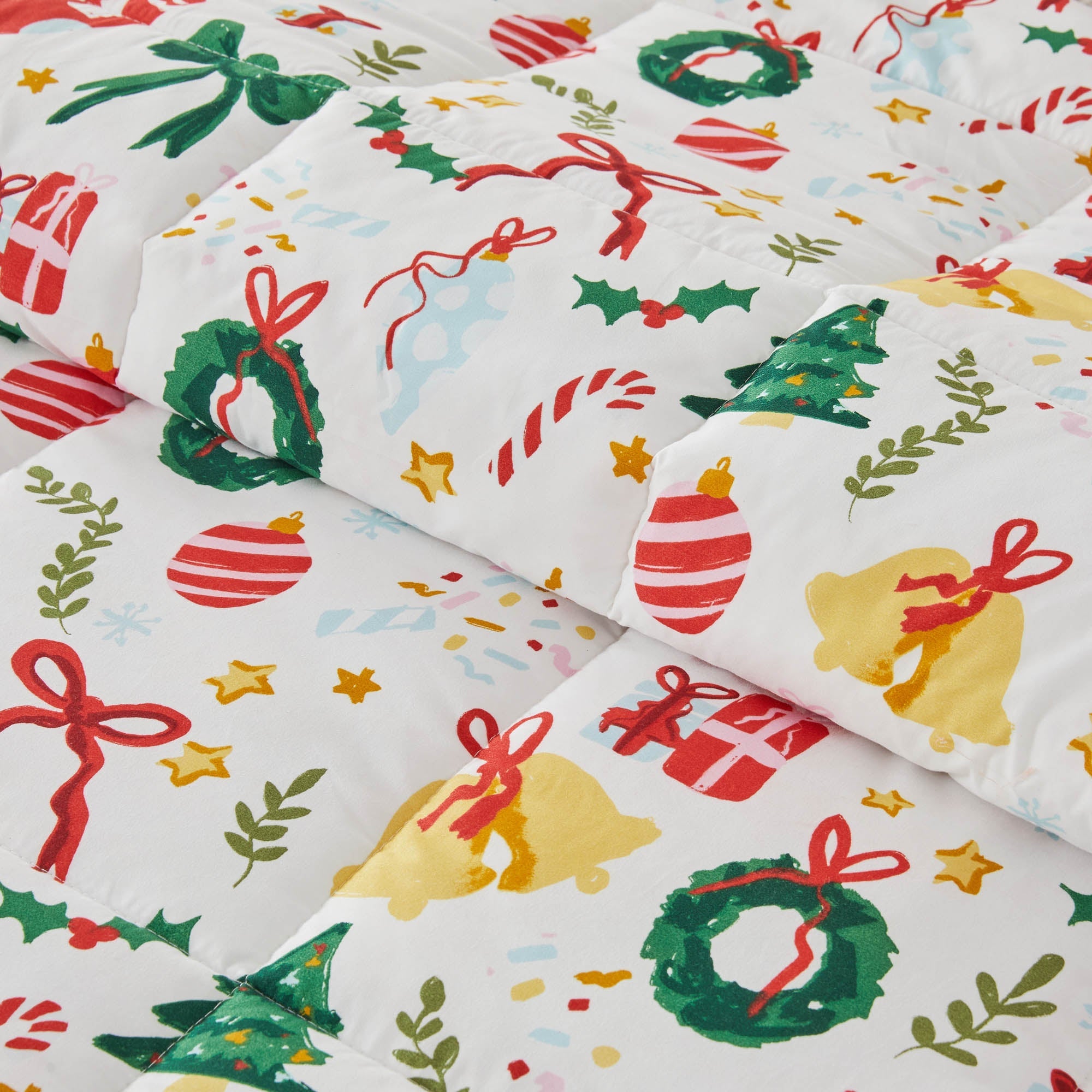 Wendbare Weihnachtsdecke und Kissenbezüge-Set – Holiday / Lodge Odette Kollektion