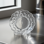Federal Glass Yorktown Saucer – Clear Pressed Thumbprint Design