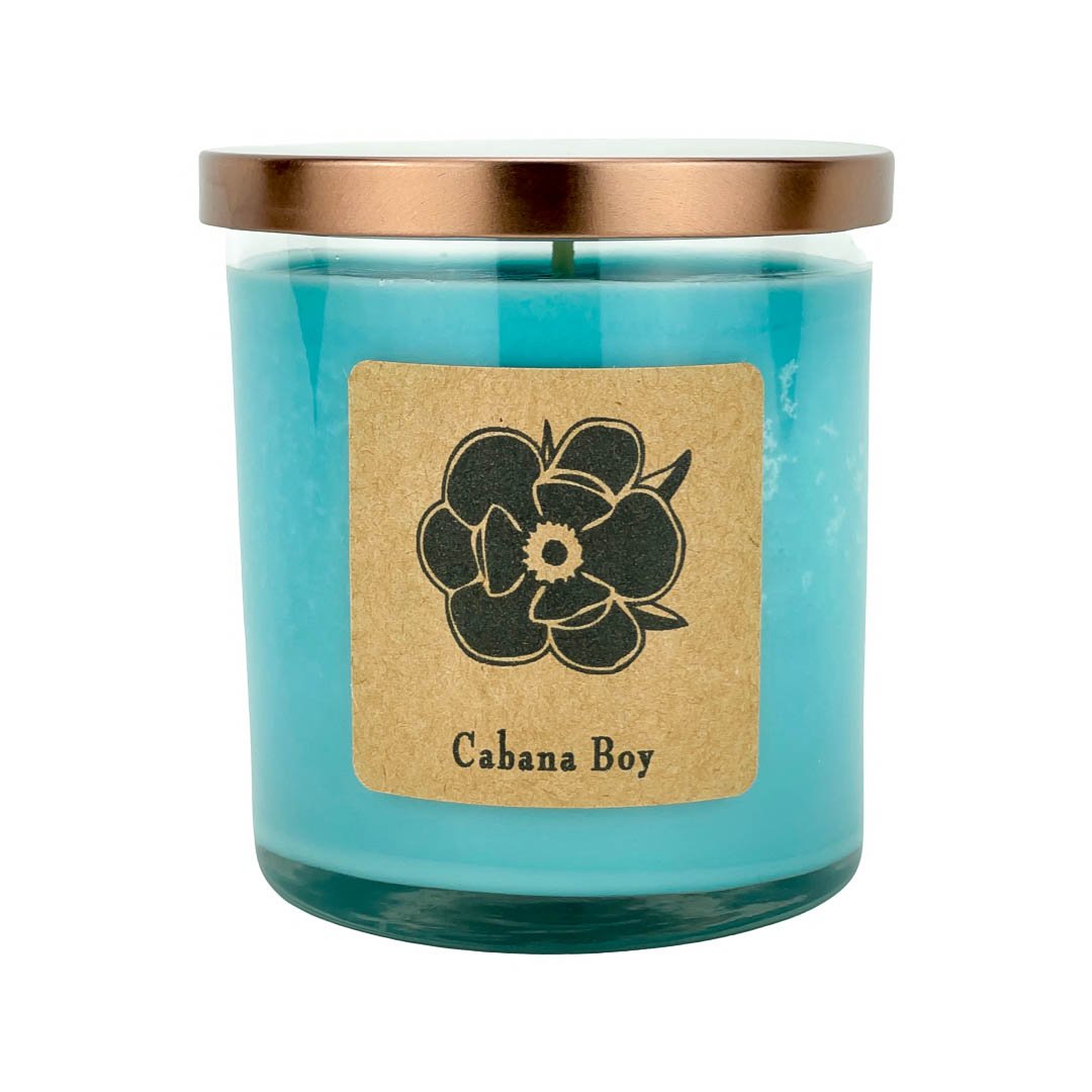 Cabana Boy 10 oz Soy Candle - Tropical Fruit & Coconut