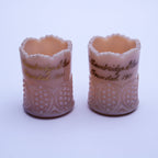 Set of 2 Vintage Fenton Pink Iridescent Toothpick Holders – Cambridge Glass