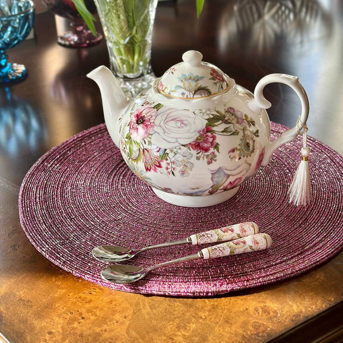 Dream Garden Porcelain Teapot in Gift Box – Floral Everyday Accent