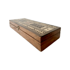 Cribbage-Brett mit Holzeinlegearbeit