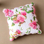 DaDa Bedding Romantische Rosen Blumenmuster Rosa Euro Kissenbezug, 66 x 66 cm (JHW879)