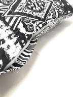 DaDa Bedding Aztec Schwarz-Weiß-Rauten Zierkissenbezüge – 45 x 45 cm, 2er-Pack (C14800-1-CC)