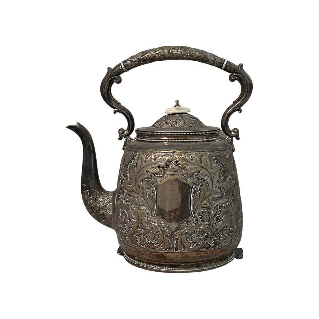 Ornate Silver Plate Teapot