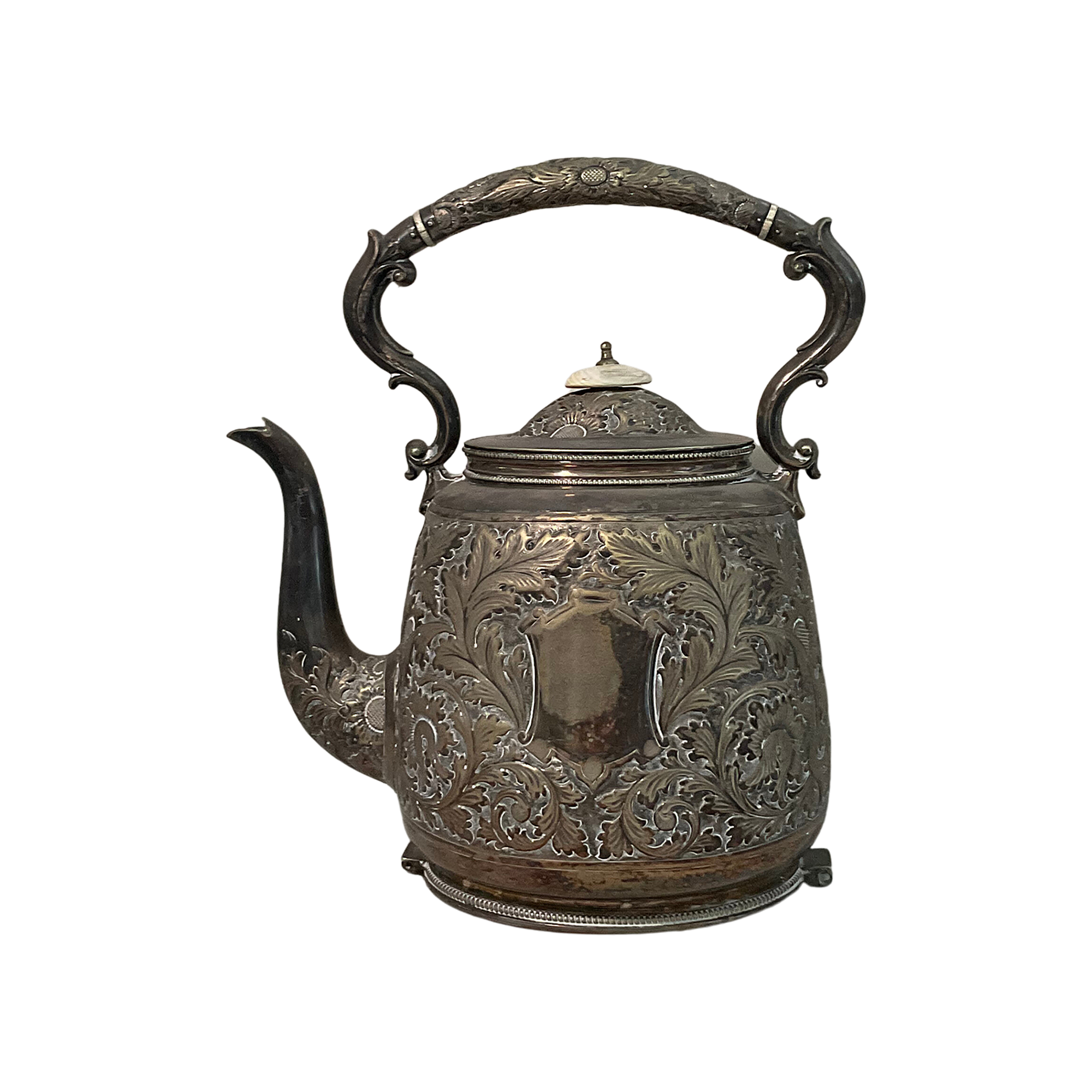 Ornate Silver Plate Teapot