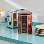 Replica J.R. Anthorn & Co. Sugar Tin – Red Graphic Container