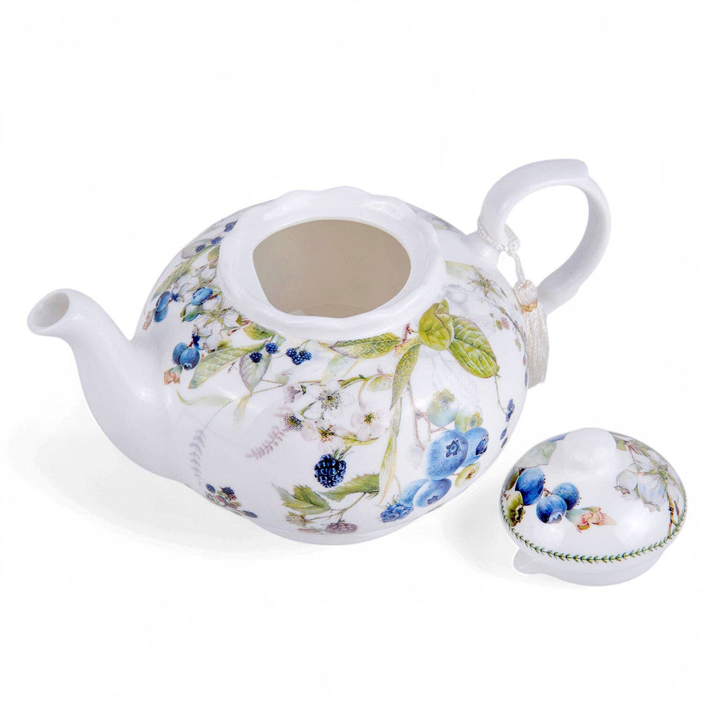 Wild Berries Porcelain Teapot in Gift Box – Floral Everyday Accent