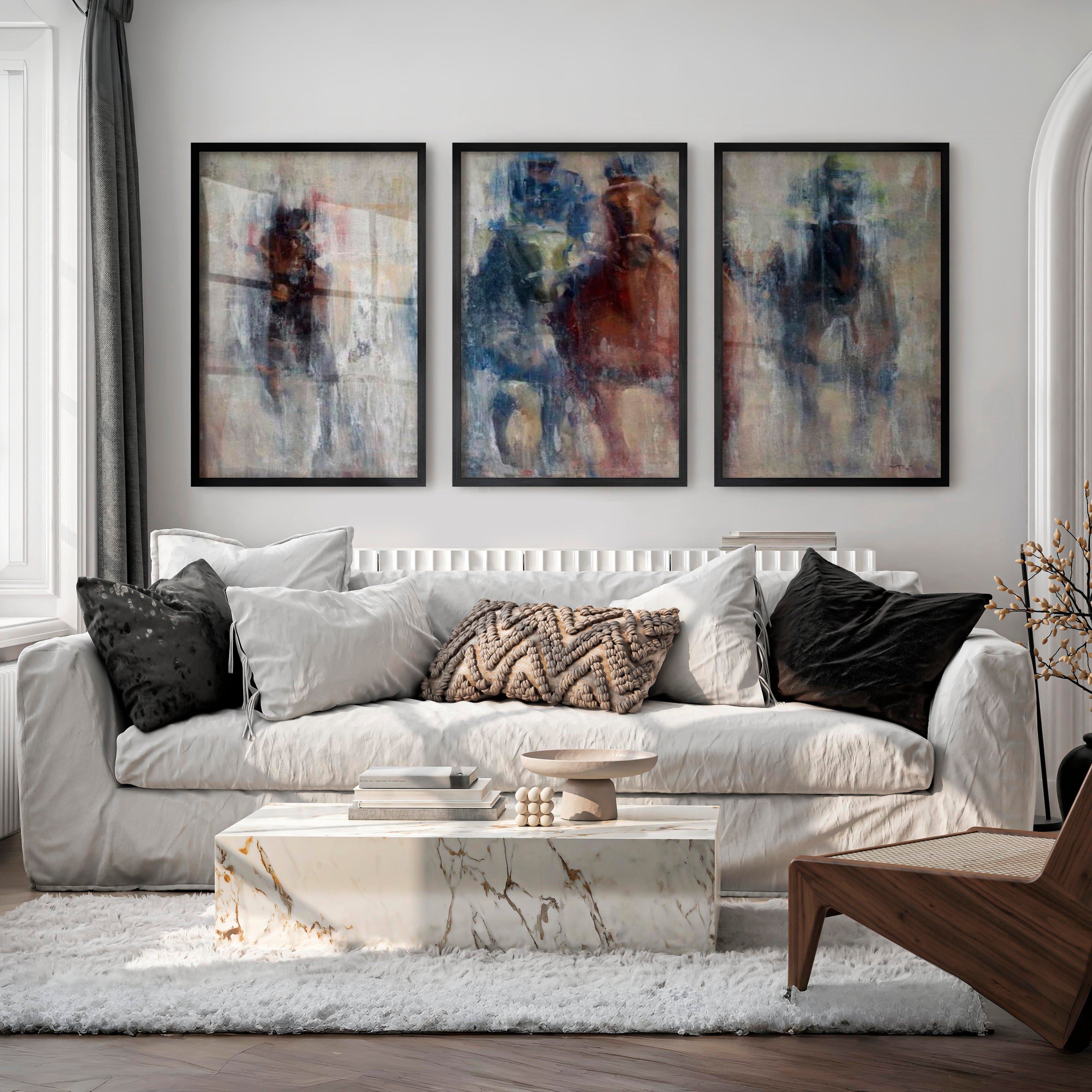 Derby II Wall Art - Abstract Horse Racing Prints