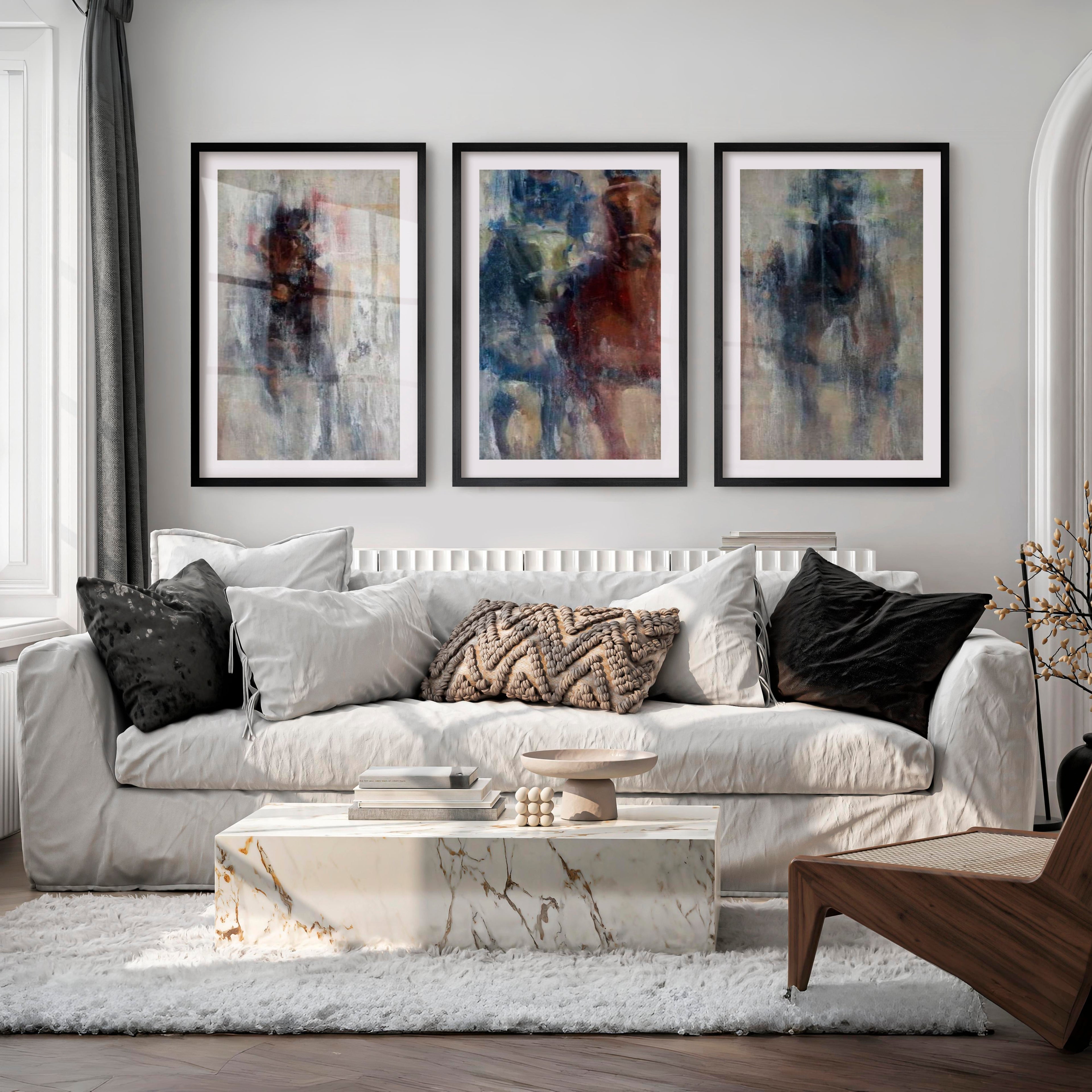 Derby II Wall Art - Abstract Horse Racing Prints