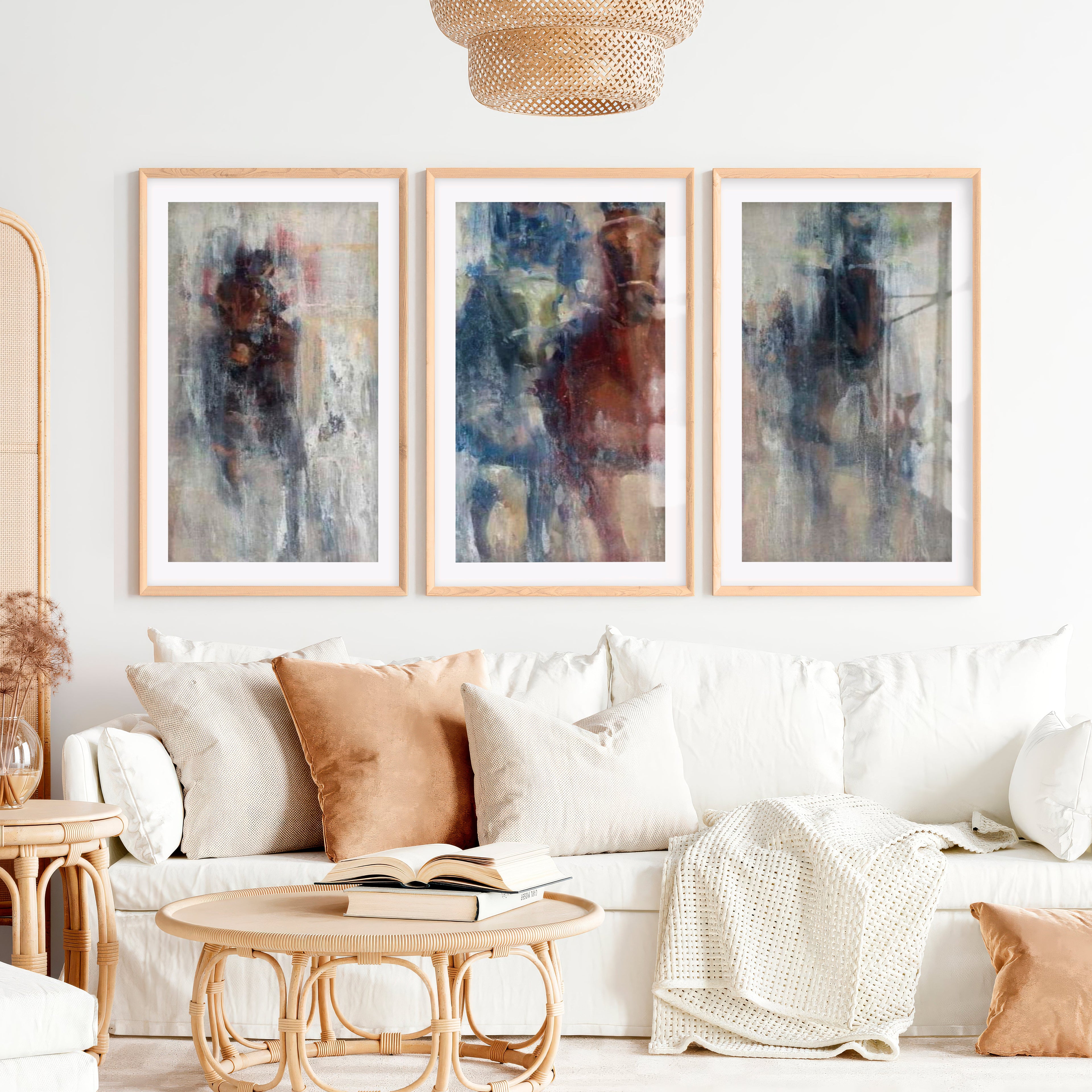 Derby II Wall Art - Abstract Horse Racing Prints