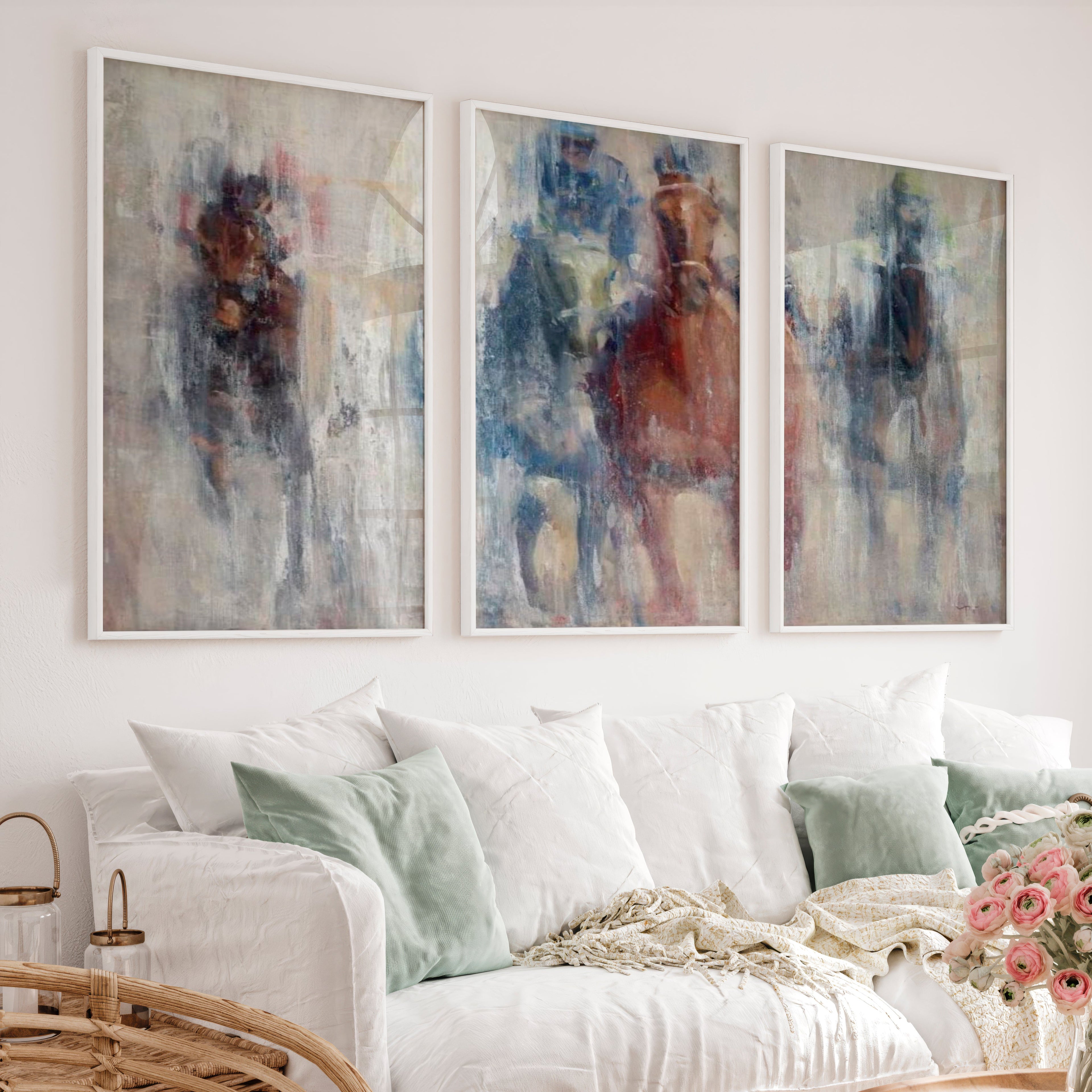 Derby II Wall Art - Abstract Horse Racing Prints