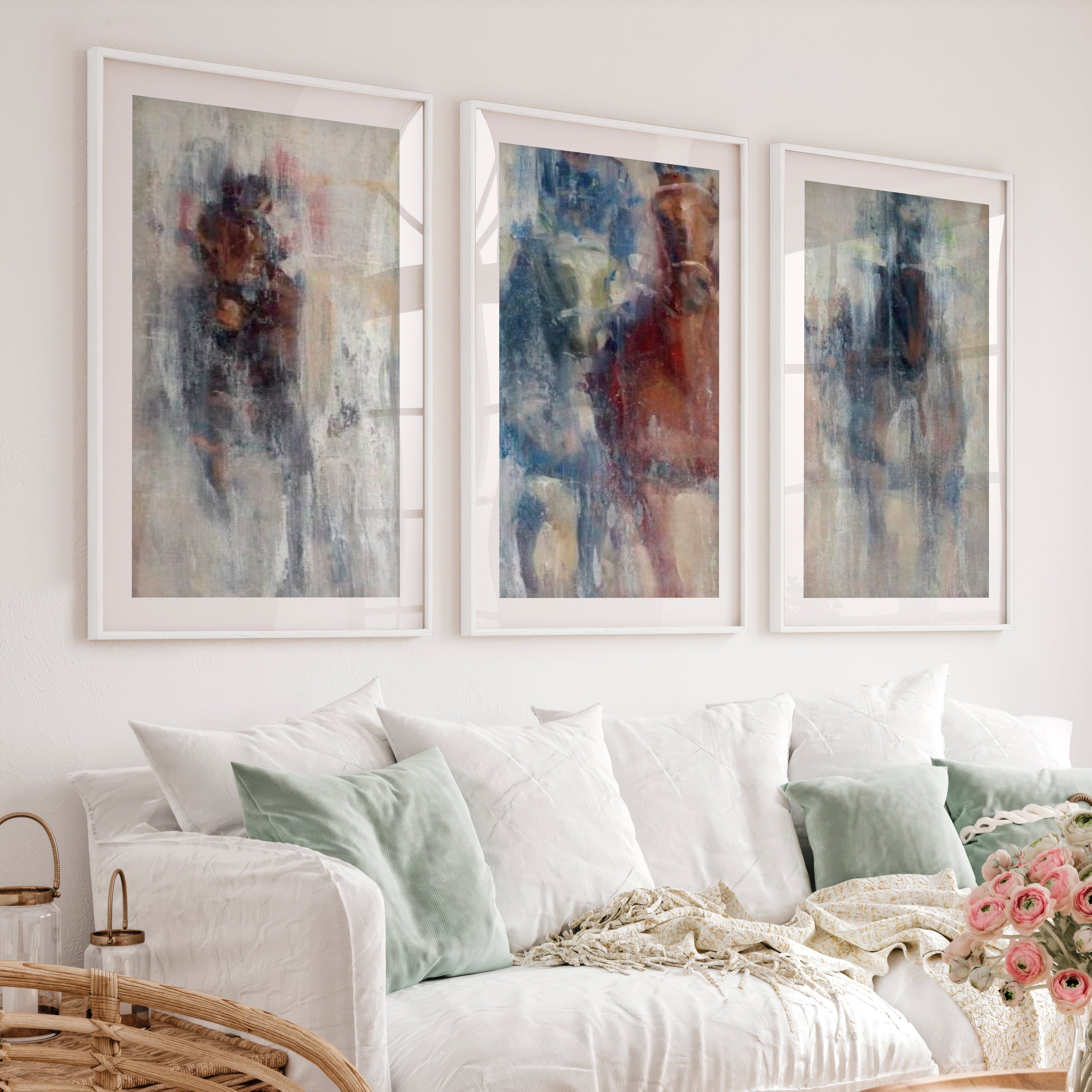 Derby II Wall Art - Abstract Horse Racing Prints