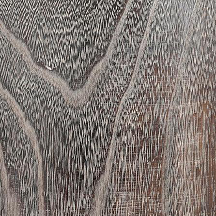 Paulownia Wood Decorative Planter – Natural Brown, 7.5"