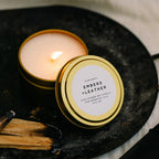 Embers + Leather Reisekerze – Vetiver, Zeder & Patschuli