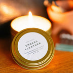 Embers + Leather Reisekerze – Vetiver, Zeder & Patschuli