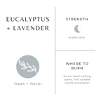 Reisekerze Eukalyptus + Lavendel – Saubere Kräutermischung
