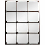 Cast Iron Rectangular Wall Mirror - Simple Cast Iron Frame