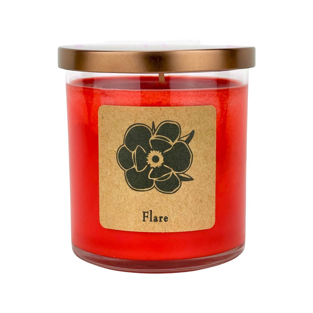 Flare 10 oz Soy Candle - Citrus and Peach