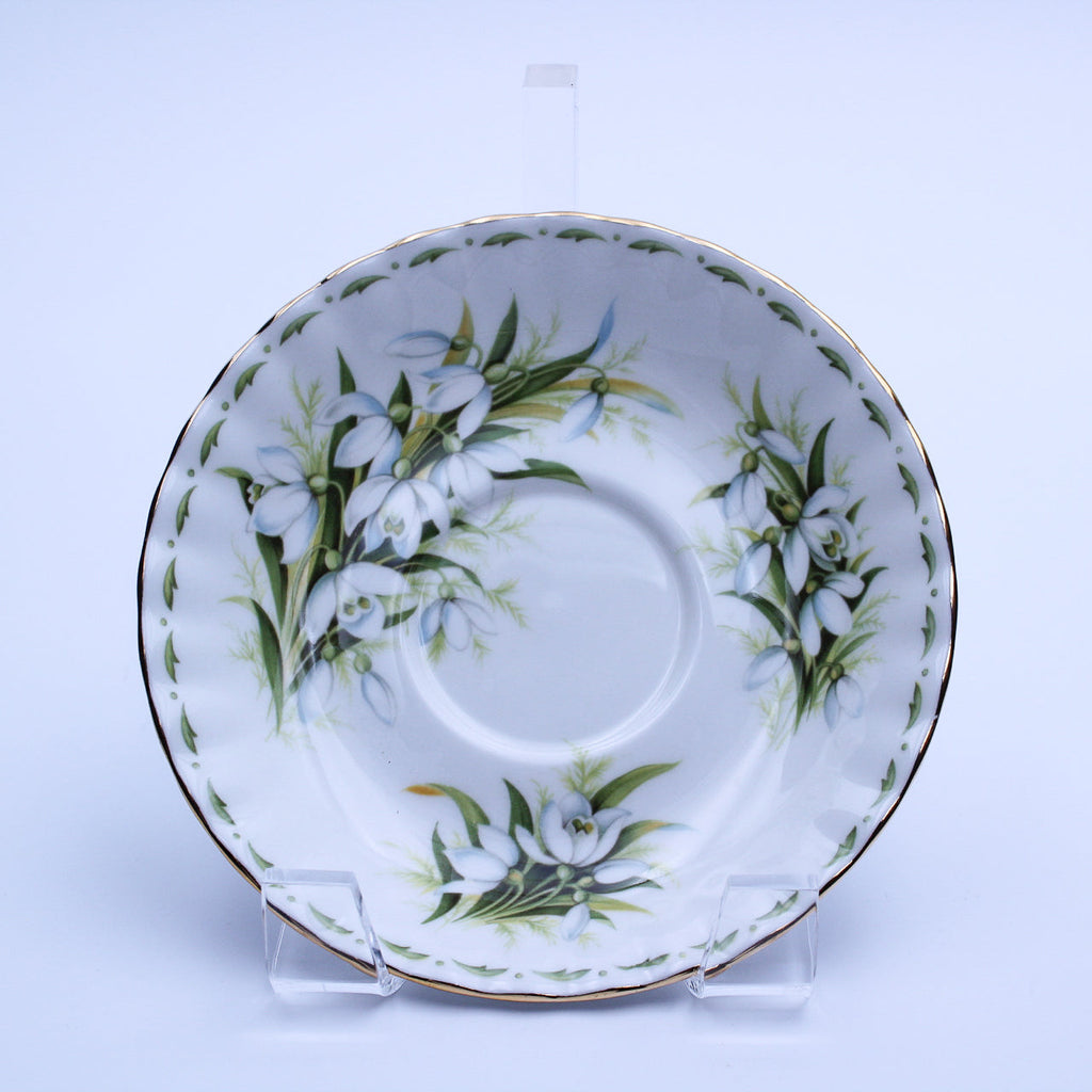 Royal Albert January Snowdrops Teacup and Saucer — Montrose