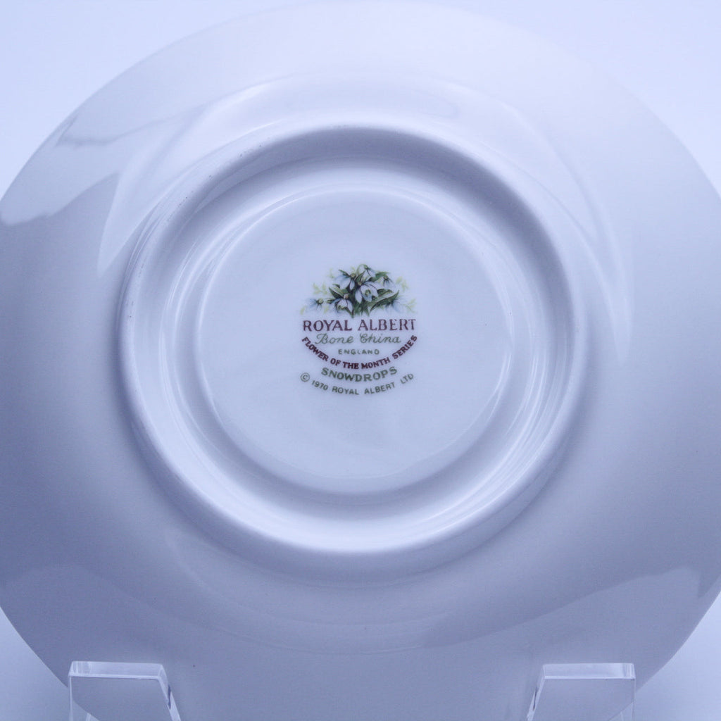 Royal Albert January Snowdrops Teacup and Saucer — Montrose