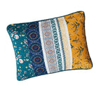 DaDa Bedding Patchwork Bett aus Wildblumen, Blumenmuster, King-Size Kissenbezug, 50x90cm (JHW886)
