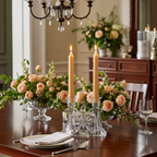 Anchor Hocking EAPC Double Taper Candle Holder – Mid‑Century Glass