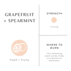 Reisekerze Grapefruit + Spearmint – Helle Zitrus-Minz-Mischung
