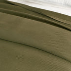 Great Bay Home Waffle Weave Cotton Blanket - Lightweight & Breathable