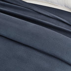 Great Bay Home Waffle Weave Cotton Blanket - Lightweight & Breathable