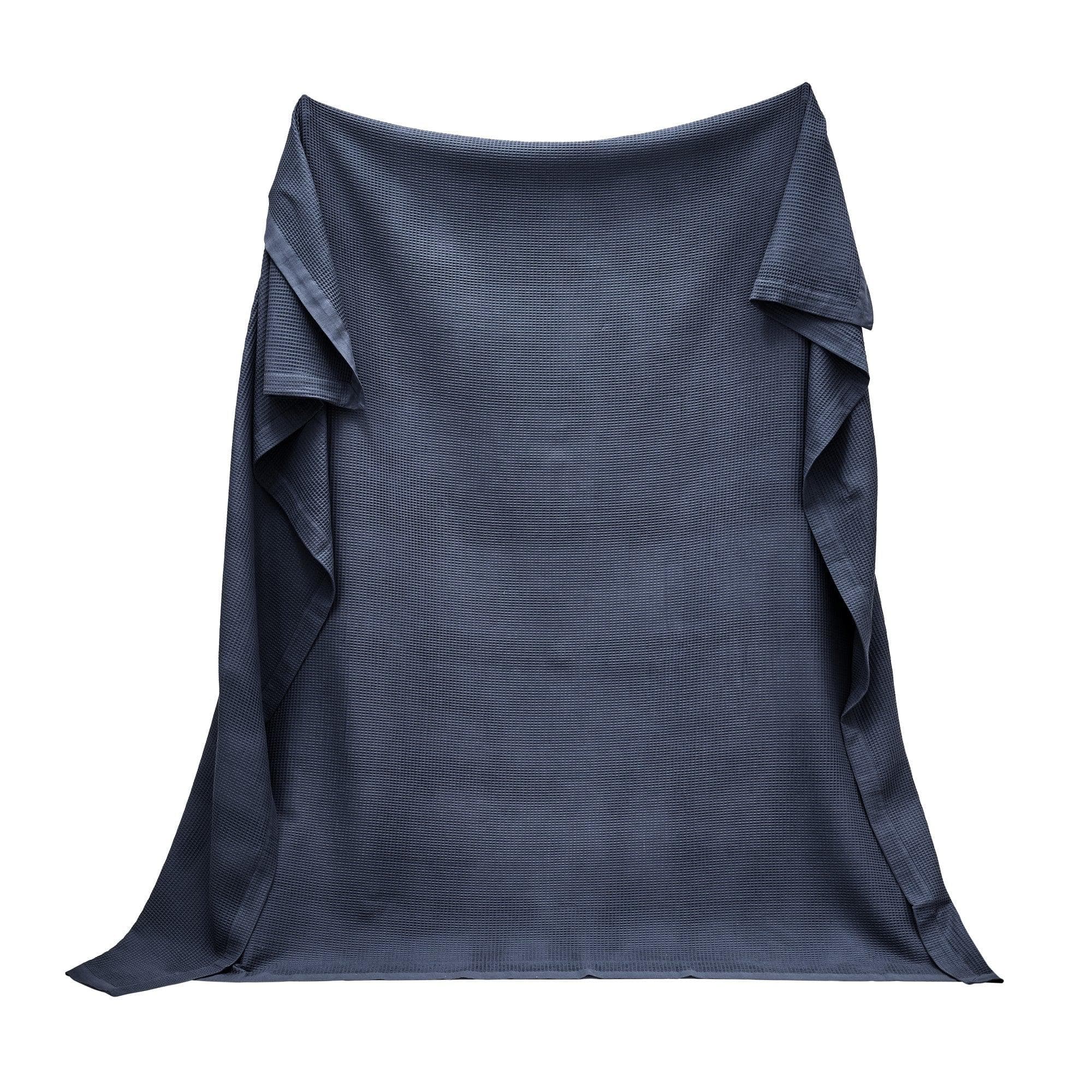 Great Bay Home Waffle Weave Cotton Blanket - Lightweight & Breathable