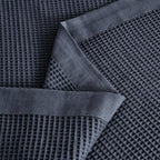 Great Bay Home Waffle Weave Cotton Blanket - Lightweight & Breathable