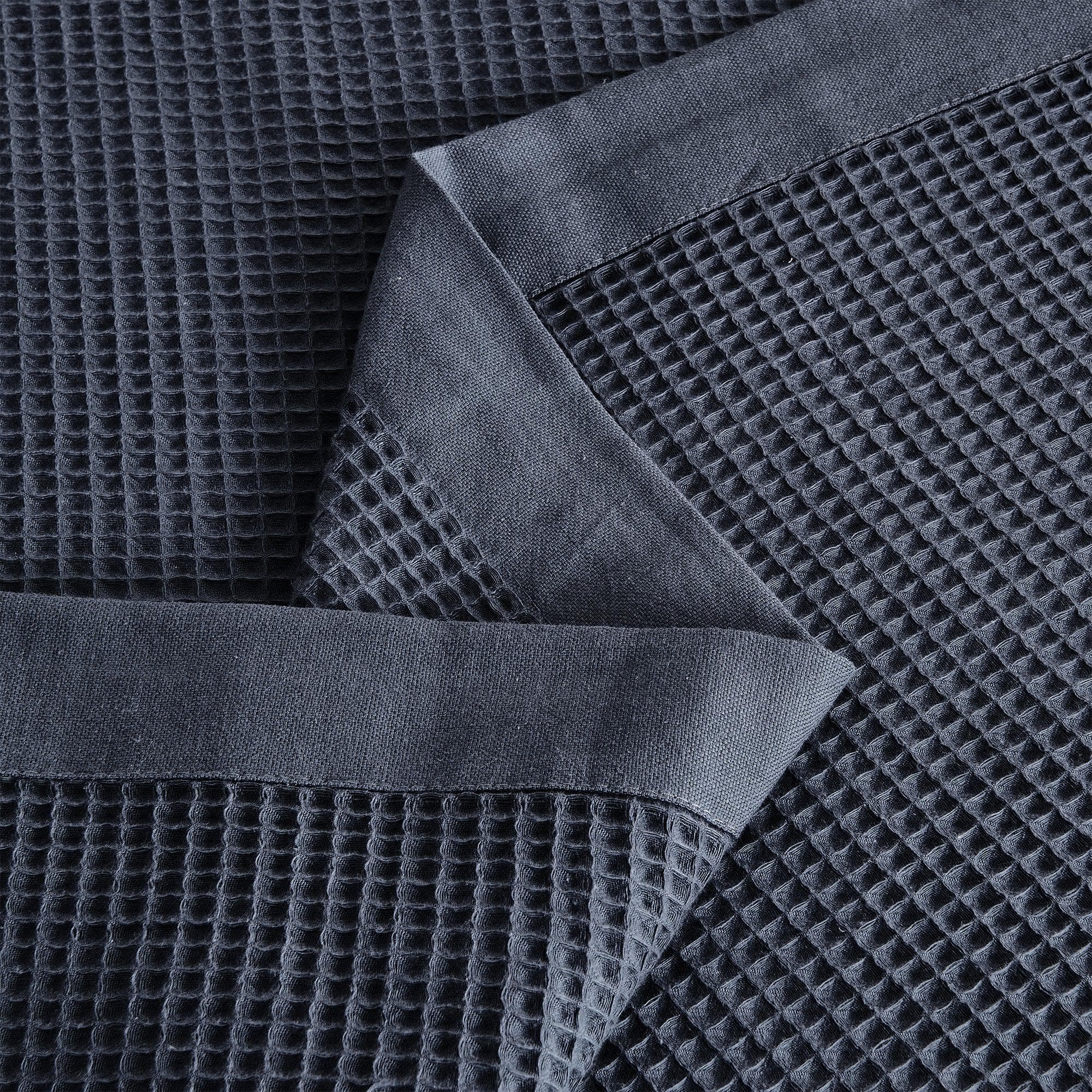 Great Bay Home Waffle Weave Cotton Blanket - Lightweight & Breathable