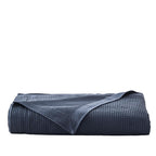 Great Bay Home Waffle Weave Cotton Blanket - Lightweight & Breathable