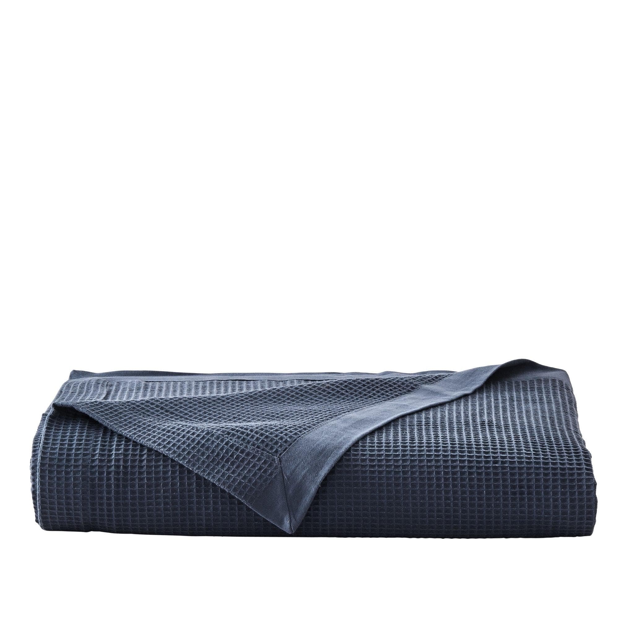 Great Bay Home Waffle Weave Cotton Blanket - Lightweight & Breathable