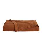 Great Bay Home Waffle Weave Cotton Blanket - Lightweight & Breathable