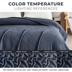Great Bay Home Waffle Weave Cotton Blanket - Lightweight & Breathable