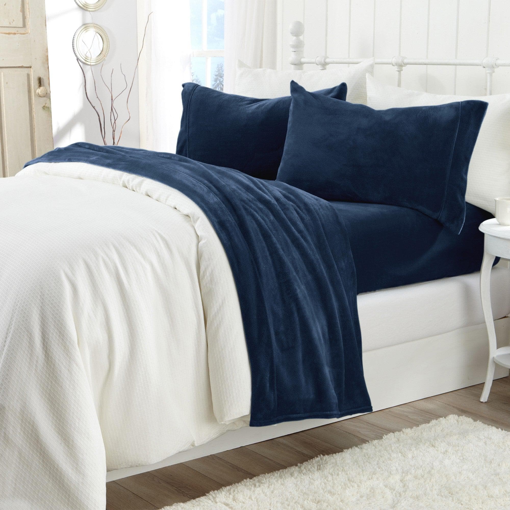 Great Bay Home Velvet Plush Sheets - Ultra-Soft Luxury