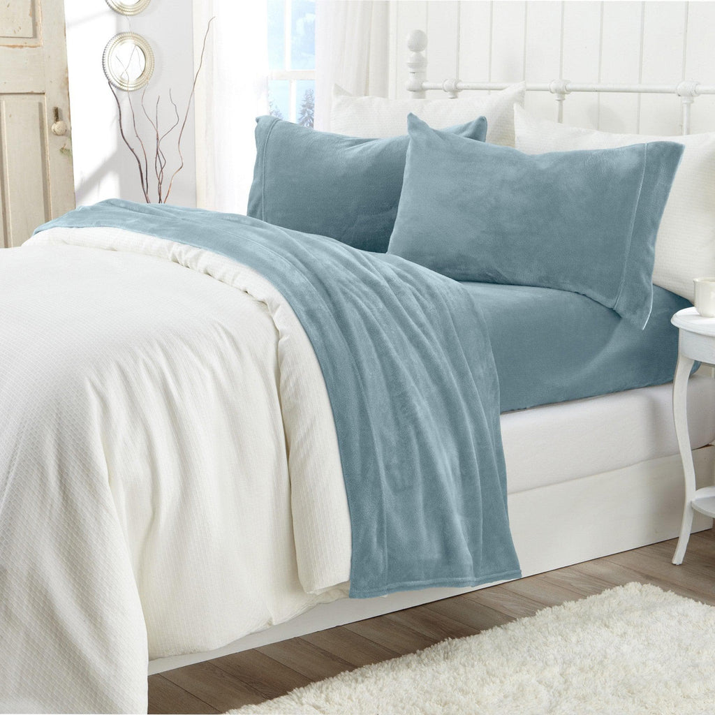 Great Bay Home Velvet Plush Sheets - Ultra-Soft Luxury