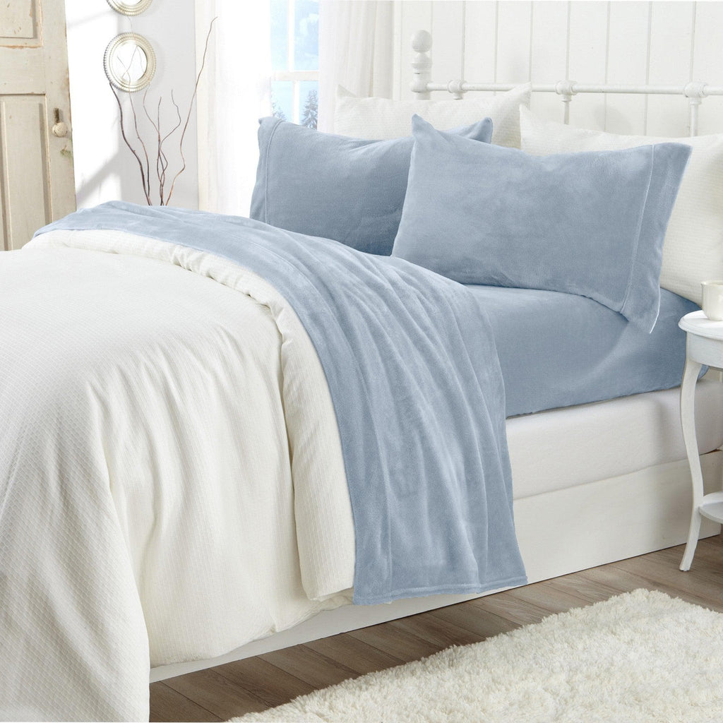 Great Bay Home Velvet Plush Sheets - Ultra-Soft Luxury